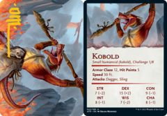 Kobold (22/81) Art Card - Gold-Stamped Signature