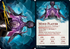 Mind Flayer Art Card -  Gold-Stamped Signature