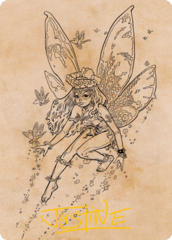 Pixie Guide (Showcase) Art Card -  Gold-Stamped Signature