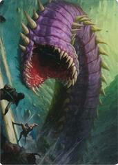 Purple Worm Art Card