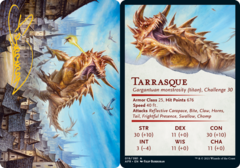 Tarrasque Art Card -  Gold-Stamped Signature