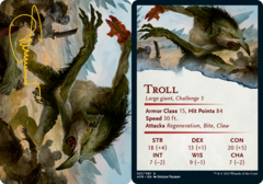 Troll (21/81) Art Card - Gold-Stamped Signature