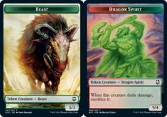 Beast // Dragon Spirit Double-sided Token