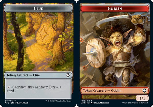 Clue Token // Goblin Token