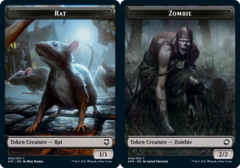 Rat (005) // Zombie (009) Double-Sided Token