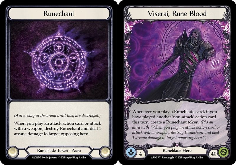 Runechant // Viserai, Rune Blood - 1st Edition