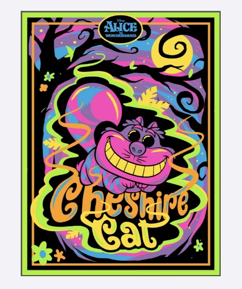 Cheshire Cat (Black Light) - Alice In Wonderland