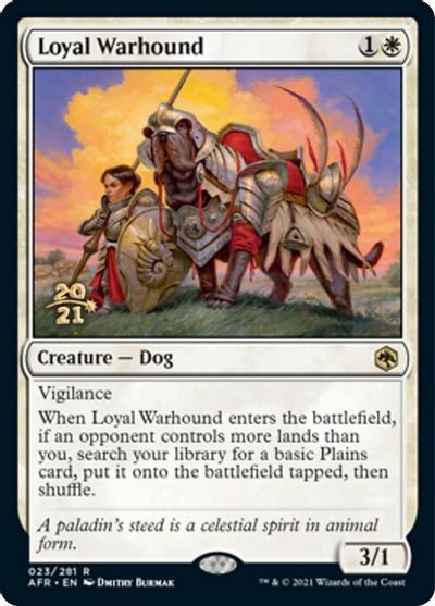 Loyal Warhound - Foil - Prerelease Promo