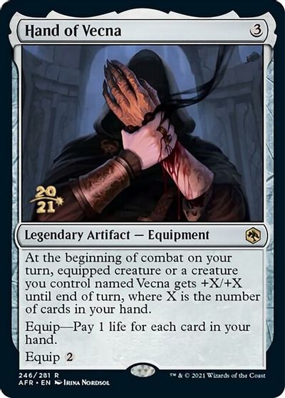 Hand of Vecna - Foil - Prerelease Promo