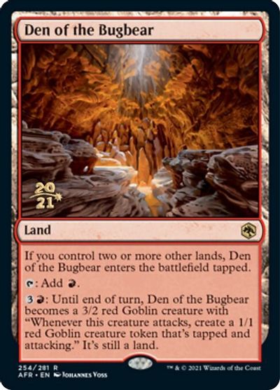 Den of the Bugbear - Foil - Prerelease Promo