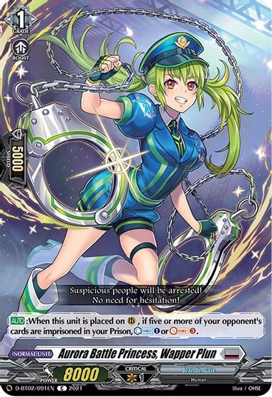 Aurora Battle Princess, Wapper Plun - D-BT02/091EN - C Aurora Battle Princess, Wapper Plun - D-BT02/091EN - C
