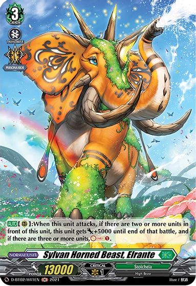 Sylvan Horned Beast, Elrante - D-BT02/H41EN - H