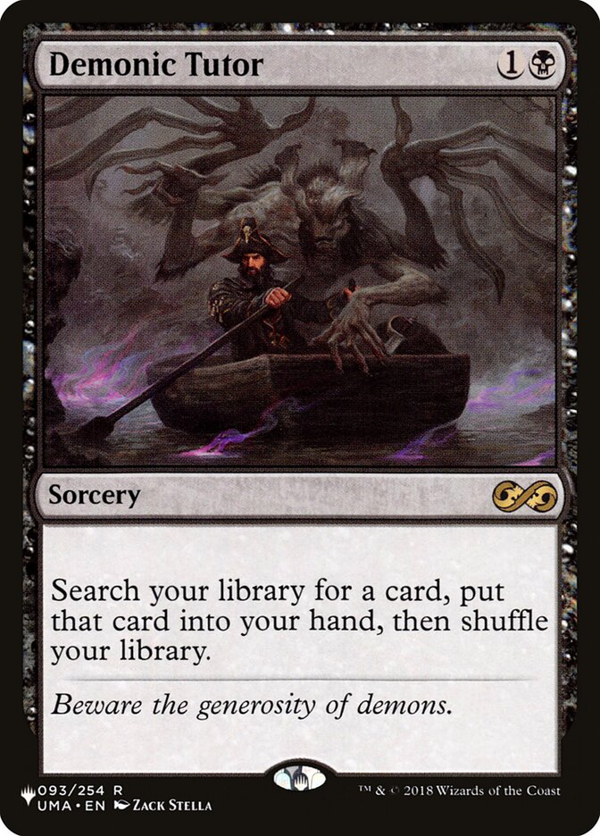 Demonic Tutor - The List