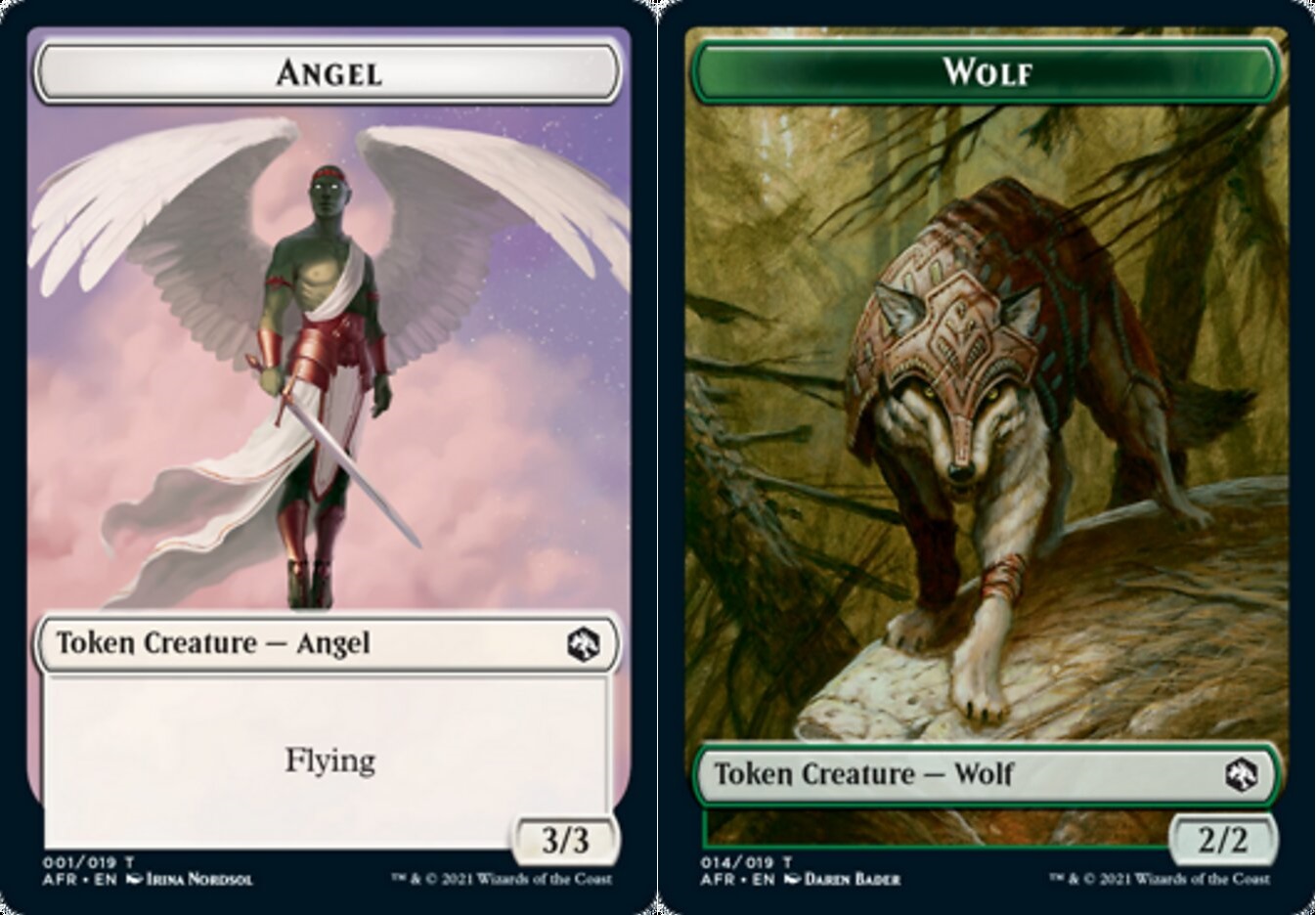 Angel Token // Wolf Token - Foil