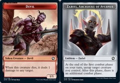 Devil Token // Emblem - Zariel, Archduke of Avernus - Foil