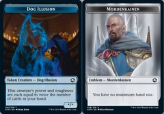 Dog Illusion Token // Emblem - Mordenkainen - Foil