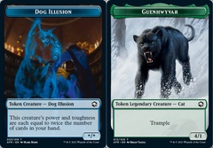 Dog Illusion (003) // Guenhwyvar (013) Double-Sided Token - Foil