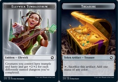 Emblem - Ellywick Tumblestrum // Treasure Token - Foil