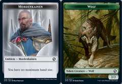 Emblem - Mordenkainen // Wolf Token - Foil