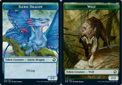 Faerie Dragon (004)  // Wolf (014) Double-Sided Token - Foil