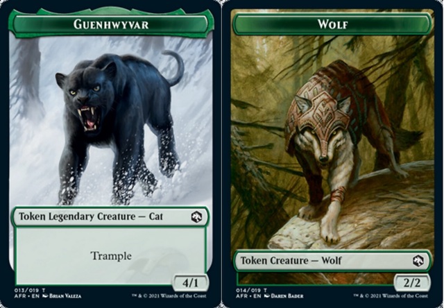 Guenhwyvar Token // Wolf Token - Foil