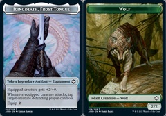 Icingdeath, Frost Tongue Token // Wolf Token - Foil