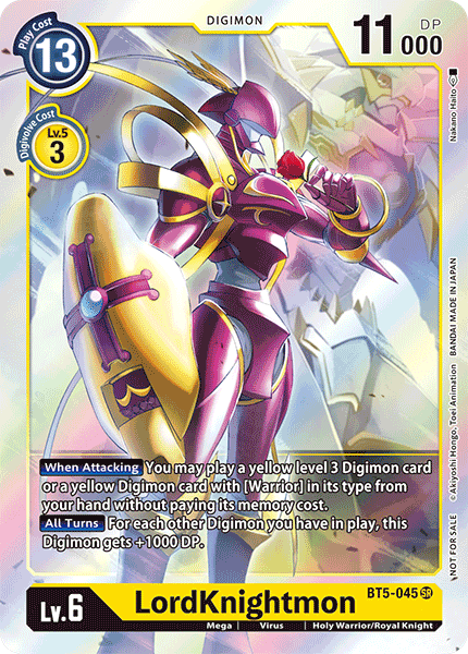 LordKnightmon - BT5-045 - SR - Alternative Art - Foil