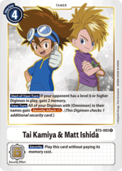 Tai Kamiya & Matt Ishida - BT5-093 - R - Foil