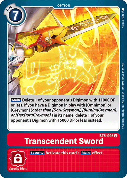 Transcendent Sword - BT5-095 - U