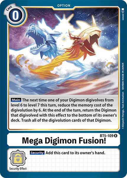 Mega Digimon Fusion! - BT5-109 - R - Foil