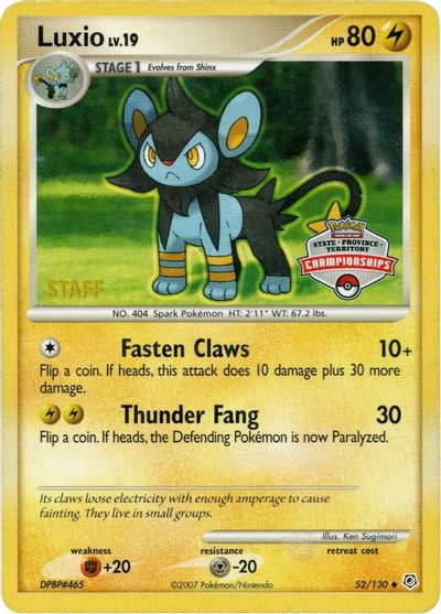 Luxio - 52/130 - State Championship Staff Promo