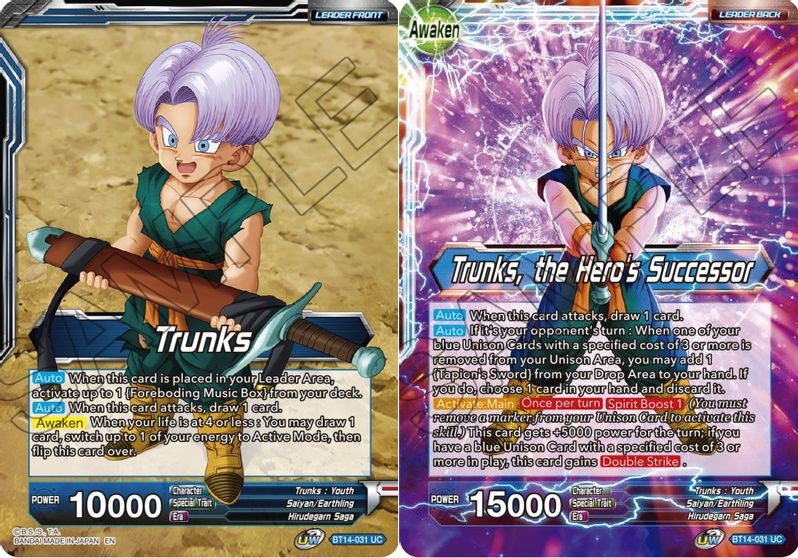 Trunks // Trunks, the Heros Successor - BT14-031 - UC