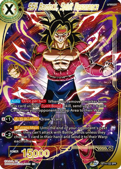 SS4 Bardock, Spirit Resonance - BT14-122 - SPR