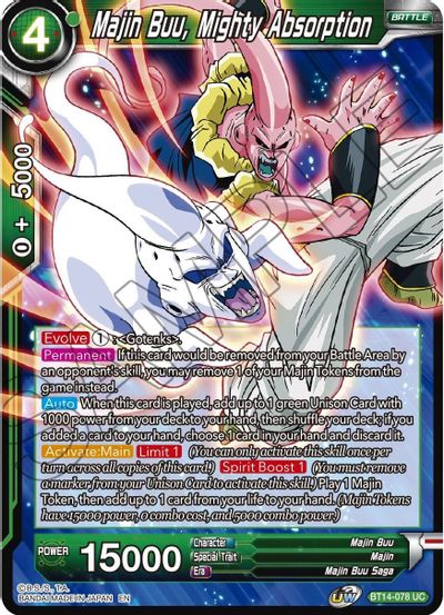 Majin Buu, Mighty Absorption - BT14-078 - UC - Foil