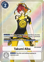 Takumi Aiba - BT5-091 - R - Alternative Art - Foil