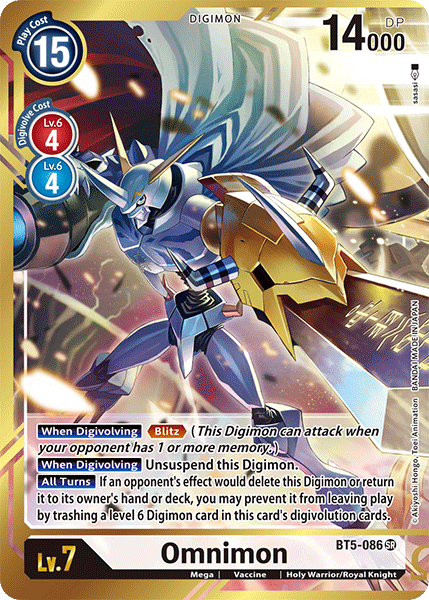 Omnimon - BT5-086 - SR (Alternate Art - sasasi) - Foil