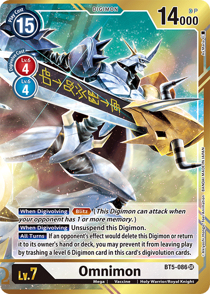 Omnimon - BT5-086 - SR (Alternate Art - AsMaria) - Foil