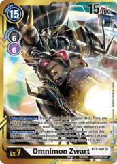 Omnimon Zwart - BT5-087 - SR (Alternate Art - As'Maria) - Foil