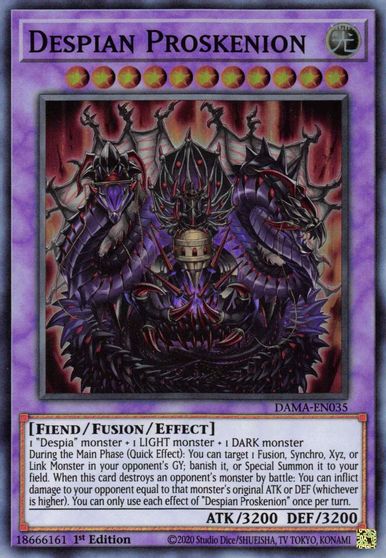 Despian Proskenion - DAMA-EN035 - Super Rare - 1st Edition Despian Proskenion - DAMA-EN035 - Super Rare - 1st Edition