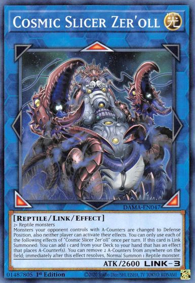 Cosmic Slicer Zeroll - DAMA-EN047 - Common - 1st Edition Cosmic Slicer Zeroll - DAMA-EN047 - Common - 1st Edition