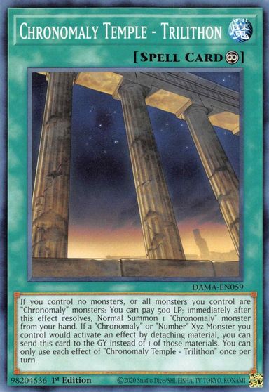 Chronomaly Temple - Trilithon - DAMA-EN059 - Common - 1st Edition Chronomaly Temple - Trilithon - DAMA-EN059 - Common - 1st Edition