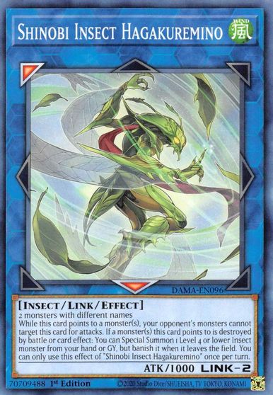 Shinobi Insect Hagakuremino - DAMA-EN096 - Common - 1st Edition Shinobi Insect Hagakuremino - DAMA-EN096 - Common - 1st Edition
