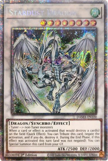 Stardust Dragon - DAMA-EN100 - Starlight Rare - 1st Edition Stardust Dragon - DAMA-EN100 - Starlight Rare - 1st Edition