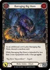 Barraging Big Horn (Blue) - Rainbow Foil - Unlimited Edition