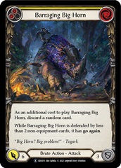 Barraging Big Horn (Yellow) - Rainbow Foil - Unlimited Edition