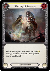 Blessing of Serenity (Yellow) - Rainbow Foil - Unlimited Edition