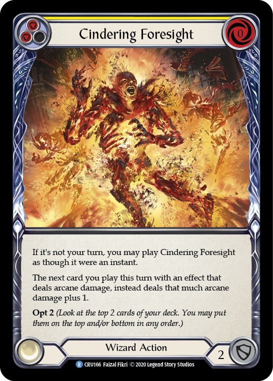 Cindering Foresight (Yellow) - Unlimited Edition