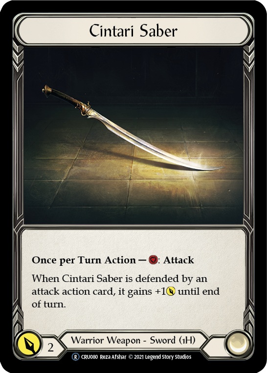 Cintari Saber (Reverse) - Rainbow Foil - Unlimited Edition