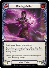 Rousing Aether (Blue) - Rainbow Foil - Unlimited Edition