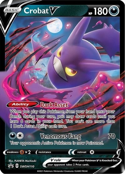 Crobat V - SWSH110 - SWSH Black Star Promos